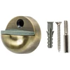 Durų atrama Haushalt DS039CC, 3,4 cm, DIA 4,5 cm, guma/plienas, žalvaris