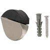 Durų atrama Haushalt DS084, 1,7 cm, DIA 3,9 cm, plastikas/guma/plienas, nikelio spalvos.