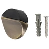 Durų atrama Haushalt DS084, 1,7 cm, skersmuo 3,9 cm, plastikas/guma/plienas, žalvaris