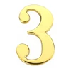 Haushalt Durų numeris "3", aukso spalvos, 45 mm