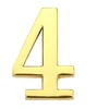 Durų numeris Haushalt GP-4, 4,5 cm x 2,8 cm, cinko, aukso spalvos.