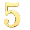 Haushalt Durų numeris "5", aukso spalvos, 45 mm
