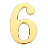Haushalt Durų numeris "6", aukso spalvos, 45 mm