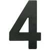 Durų numeris Haushalt MB-4, 14,5 cm, metalinės, juodos spalvos.