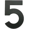 Durų numeris Haushalt MB-5, 14,5 cm, metalinės, juodos spalvos.