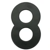 Durų numeris Haushalt MB-8, 14,5 cm, metalinės, juodos spalvos.