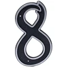 Haushalt Numeris "8", plastikinis, juodos spalvos, 150 mm