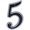Haushalt Numeris "5", plastikinis, juodos spalvos, 150 mm