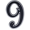 Haushalt Numeris "9", plastikinis, juodos spalvos, 150 mm