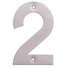 Durų numeris Haushalt SS-2, 14,5 cm x 9,5 cm, plienas/nerūdijantis plienas, nerūdijantis plienas