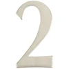 Durų numeris Haushalt SS-2, 6,2 cm x 3,5 cm, nerūdijantis plienas, nerūdijantis plienas
