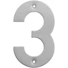 Durų numeris Haushalt SS-3, 14,5 cm x 9,5 cm, nerūdijantis plienas, nerūdijantis plienas