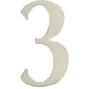 Haushalt Durų numeris „3“, nerūdijantis plienas, 62 mm