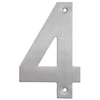 Durų numeris Haushalt SS-4, 14,5 cm x 9,5 cm, nerūdijantis plienas, nerūdijantis plienas