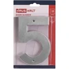 Durų numeris Haushalt SS-5, 14,5 cm x 9,5 cm, nerūdijantis plienas, nerūdijantis plienas