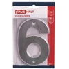 Durų numeris Haushalt SS-6, 14,5 cm x 9,5 cm, plienas/nerūdijantis plienas, nerūdijantis plienas
