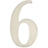 Durų numeris Haushalt SS-6, 6,2 cm x 3,5 cm, nerūdijantis plienas, nerūdijantis plienas