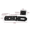 Sefa Verlag DOOR LATCH OKKO GB-1504 Juodas