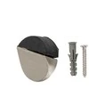 Durų atrama Haushalt DS084, 1,7 cm, DIA 3,9 cm, plastikas/guma/plienas, nikelio spalvos.