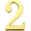 Durų numeris Haushalt GP-2, 4,5 cm x 2,8 cm, cinko, aukso spalvos.