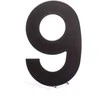 Haushalt Numeris "9", matinės juodos spalvos, 145 mm