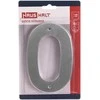 Durų numeris Haushalt SS-0, 14,5 cm x 9,5 cm, nerūdijantis plienas, nerūdijantis plienas