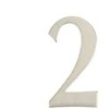 Durų numeris Haushalt SS-2, 6,2 cm x 3,5 cm, nerūdijantis plienas, nerūdijantis plienas