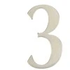 Haushalt Durų numeris „3“, nerūdijantis plienas, 62 mm