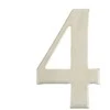 Haushalt Durų numeris „4“, nerūdijantis plienas, 62 mm