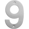 Durų numeris Haushalt SS-9, 14,5 cm x 9,5 cm, nerūdijantis plienas, nerūdijantis plienas