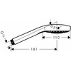 Dušo galvutė Hansgrohe Croma E 26815340, juoda, 110 mm