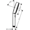 Dušo galvutė Hansgrohe Pulsify Select S 3jet Relaxation, juoda sp., 10.5 cm