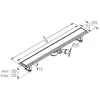 Ferro LINIJAS NUOTEKAS 70cm, Juodas