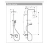 Dušo komplektas su termostatiniu maišytuvu Hansgrohe Vernis Shape, juoda sp.