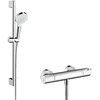 Dušo komplektas su termostatiniu maišytuvu Hansgrohe Crometta 1001 CL, sidabro sp.