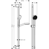 Dušas komplekts Hansgrohe Activera Select S 95 2jet EcoSmart 90, melna