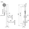 Ideal_Standa Dušo komplektas Ideal Standard Alu+ Juodas Matt, juoda