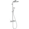 Dušo sistema su termostatiniu maišytuvu Hansgrohe Crometta S 240, sidabro spalvos.