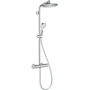 Dušo sistema su termostatiniu maišytuvu Hansgrohe Crometta S 240, sidabro spalvos.