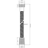 Dušo žarna AB PVC 150cm Chromuota/Juoda