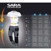 Džemperis Sara Workwear Comfort, juoda sp./žalia sp., XL dydis
