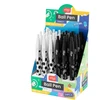 Easy Ballpoint pen. baltas col./juodas col.. 0.7 mm