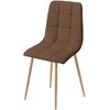 Ēdamistabas krēsls Domoletti Harry 53000006456, koka krās./brūna krās., 45 cm x 55.5 cm x 88 cm