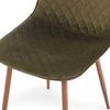 Actona STOKE DINING CHAIR DUSTY Žalias/WOOD LEGS