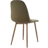 Actona STOKE DINING CHAIR DUSTY Žalias/WOOD LEGS