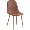 Ēdamistabas krēsls Domoletti Stoke 53000006447, koka krās./brūna krās., 44.5 cm x 53 cm x 88 cm