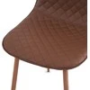 Ēdamistabas krēsls Domoletti Stoke 53000006447, koka krās./brūna krās., 44.5 cm x 53 cm x 88 cm