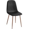 Domoletti CHAIR DINING STOKE 87X53.5X44.5CM Juodas