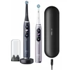 Elektrinis dantų šepetėlis Oral-B iO Series 9 Duo Pack, juoda sp./rožinė sp.