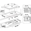 Whirlpool AKT 801/NE kaitlentė Juodas Įmontuojama 58 cm Keraminė kaitlentė 4 zona(s)